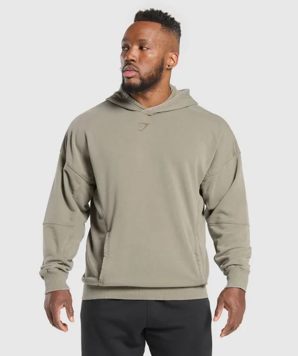 Gymshark Hoodies & Sweatshirts*Heritage Washed Hoodie UtilityGreen