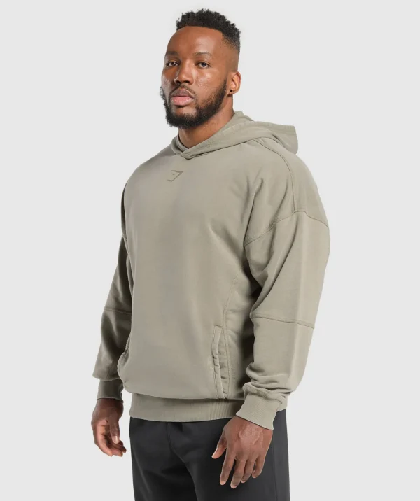 Gymshark Hoodies & Sweatshirts*Heritage Washed Hoodie UtilityGreen