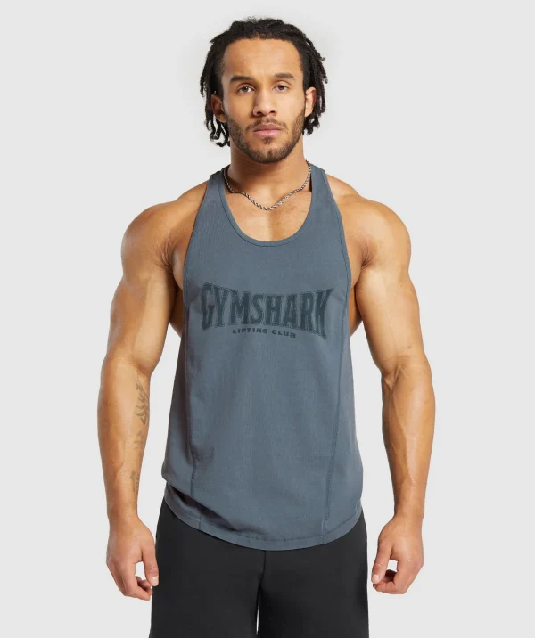 Gymshark Stringers*Heritage Washed Stringer TitaniumBlue