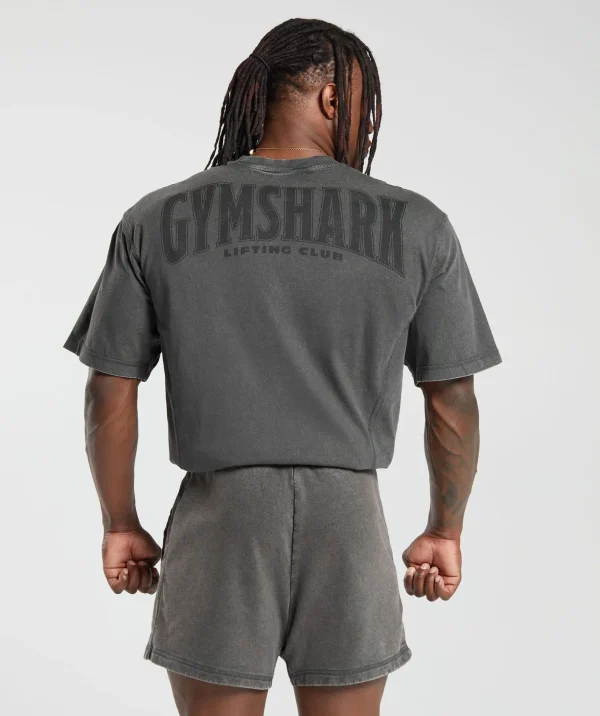 Gymshark T-shirts & Tops*Heritage Washed T-Shirt OnyxGrey