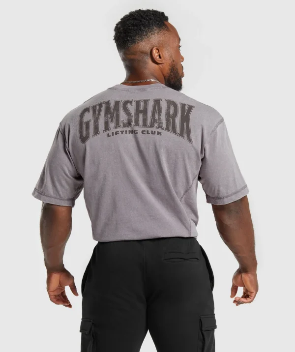 Gymshark T-shirts & Tops*Heritage Washed T-Shirt FogPurple