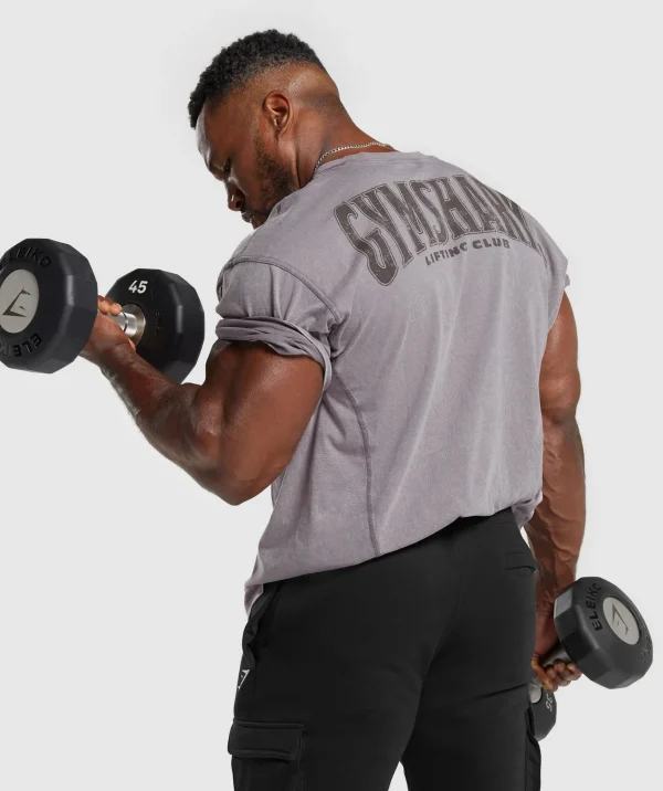 Gymshark T-shirts & Tops*Heritage Washed T-Shirt FogPurple