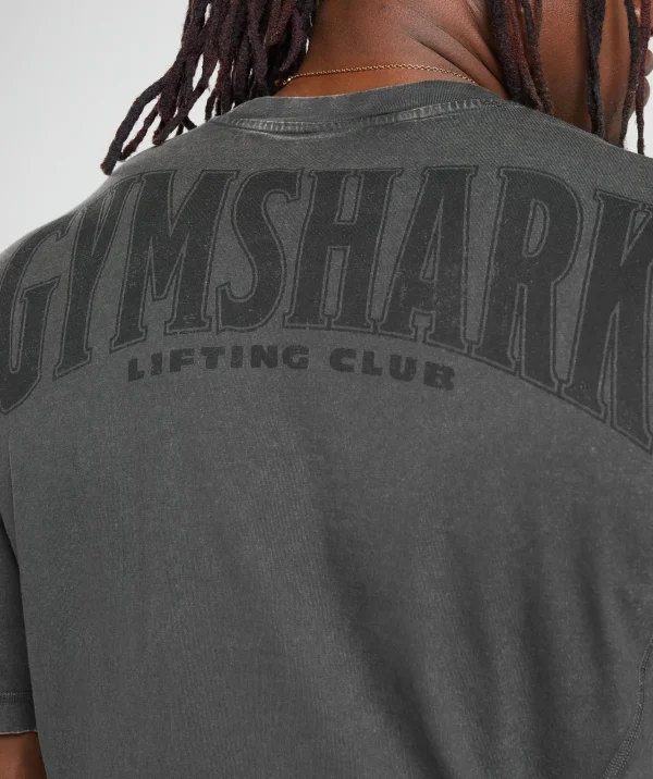 Gymshark T-shirts & Tops*Heritage Washed T-Shirt OnyxGrey