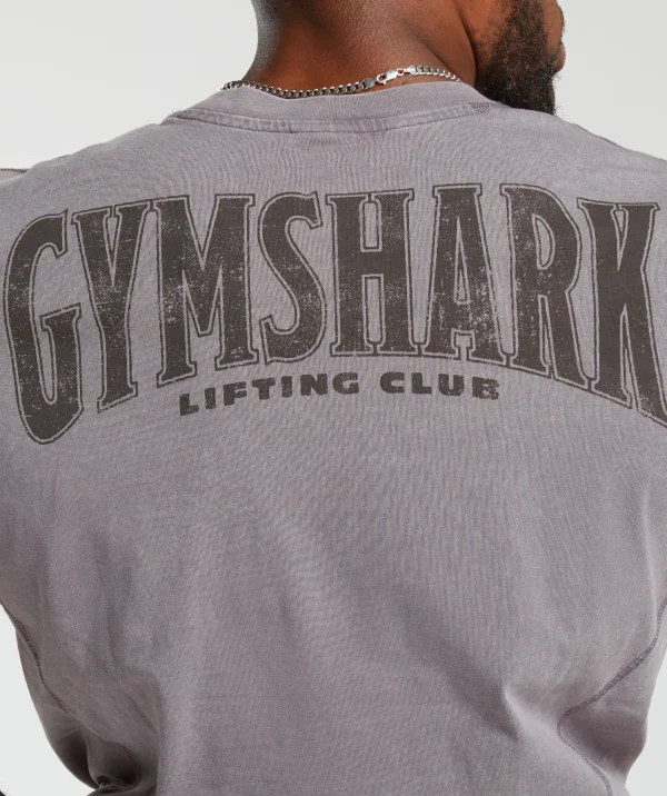 Gymshark T-shirts & Tops*Heritage Washed T-Shirt FogPurple