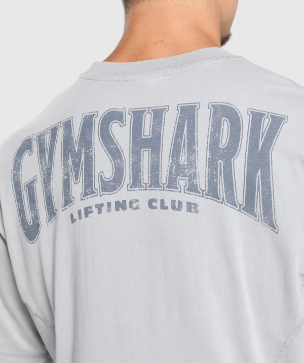 Gymshark T-shirts & Tops*Heritage Washed T-Shirt DenimGrey