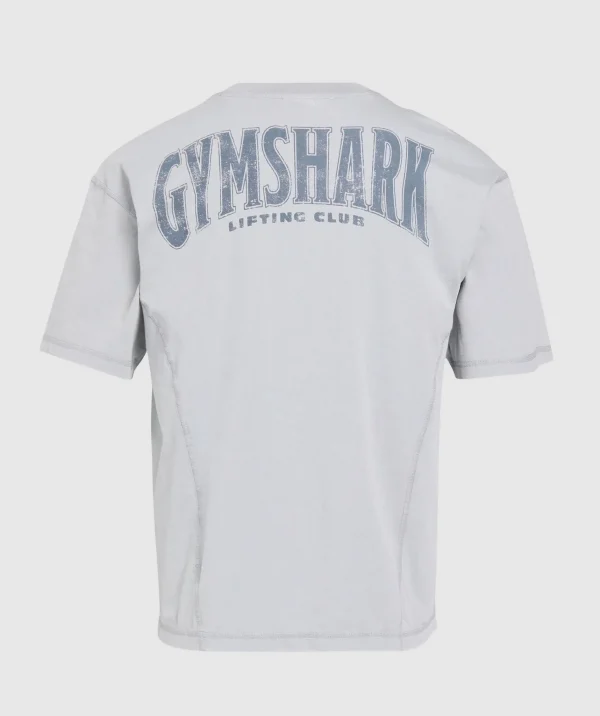 Gymshark T-shirts & Tops*Heritage Washed T-Shirt DenimGrey