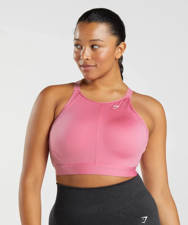 Gymshark Sports Bras*High Neck High Support Sports Bra, B/C-E/F BloomPink