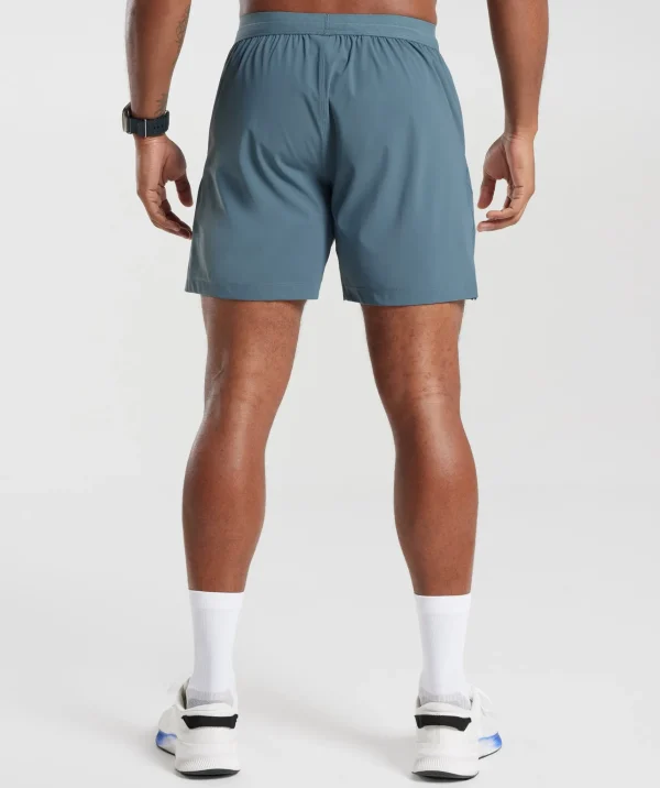 Gymshark Shorts*Hybrid 6" Shorts DenimTeal