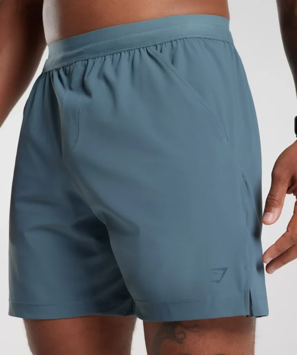 Gymshark Shorts*Hybrid 6" Shorts DenimTeal