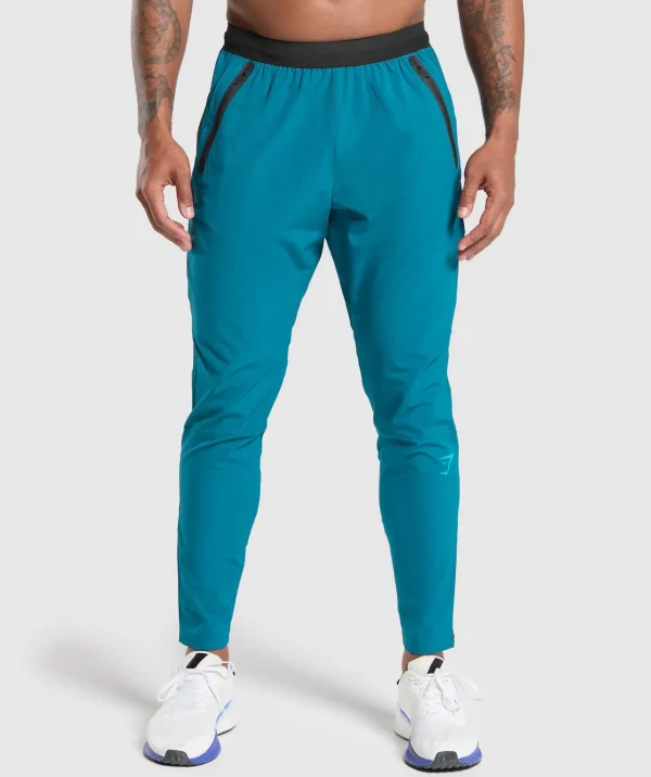 Gymshark Joggers & Sweatpants*Hybrid Woven Joggers AtlanticBlue