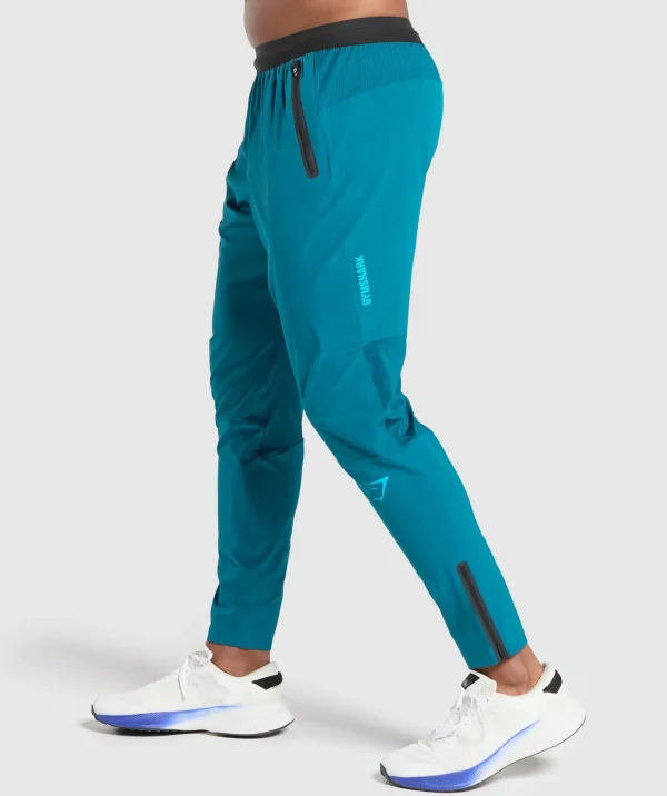 Gymshark Joggers & Sweatpants*Hybrid Woven Joggers AtlanticBlue