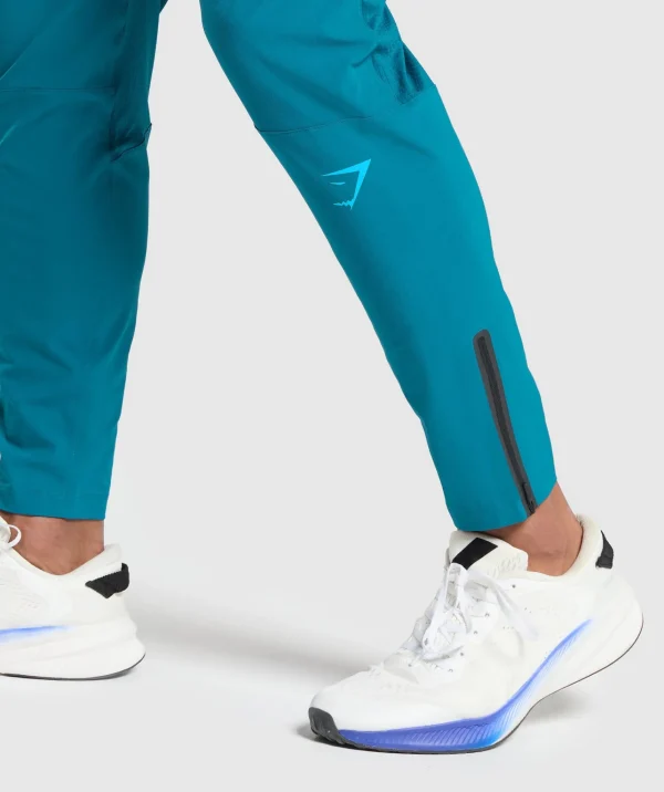 Gymshark Joggers & Sweatpants*Hybrid Woven Joggers AtlanticBlue