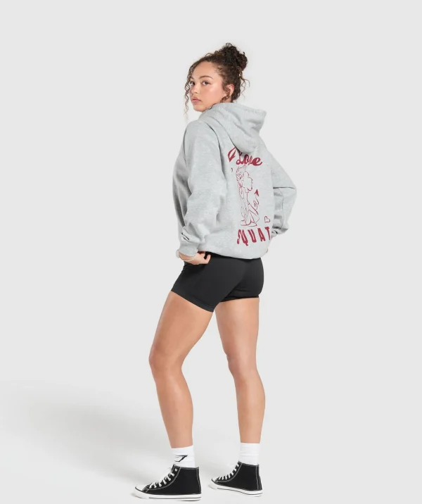 Gymshark Hoodies & Sweatshirts*I Love Squats Hoodie LightGreyCoreMarl