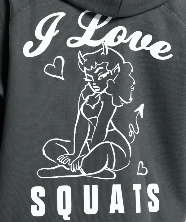 Gymshark Hoodies & Sweatshirts*I Love Squats Hoodie AsphaltGrey