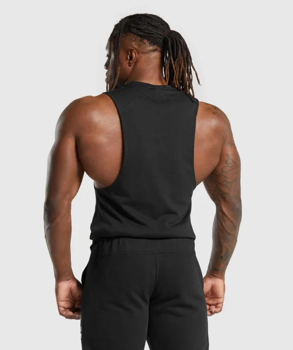 Gymshark Tank Tops*Impact Drop Arm Tank Black