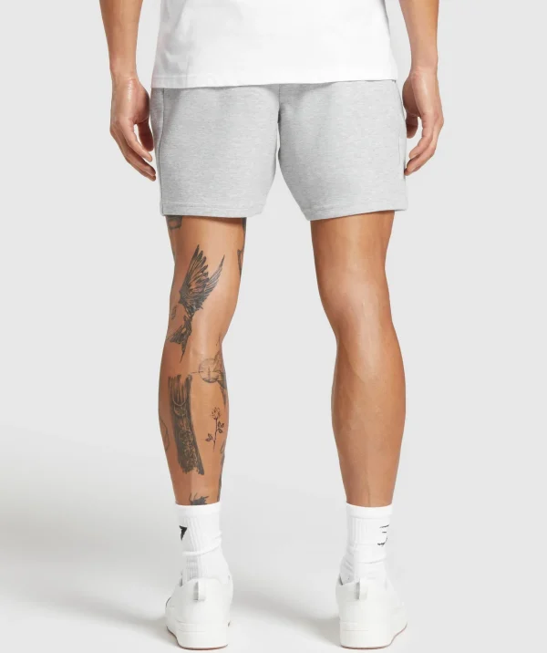 Gymshark Shorts*Interlock Tech 6" Shorts LightGreyCoreMarl