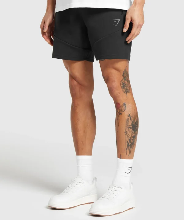 Gymshark Shorts*Interlock Tech 6" Shorts Black