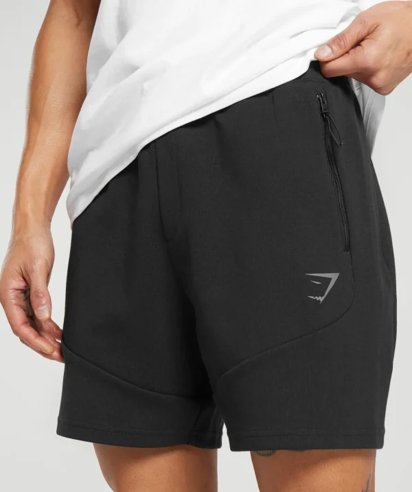 Gymshark Shorts*Interlock Tech 6" Shorts Black