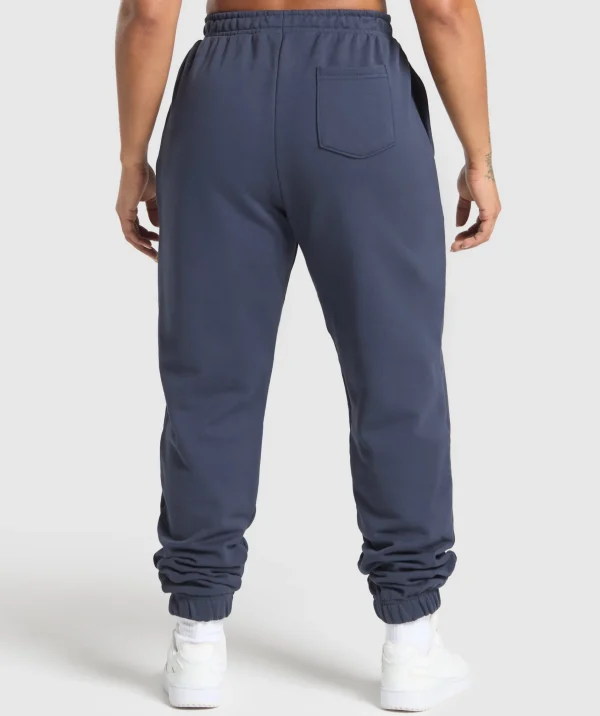 Gymshark Joggers & Sweatpants*Kettlebell Cutie Oversized Joggers HeavyBlue