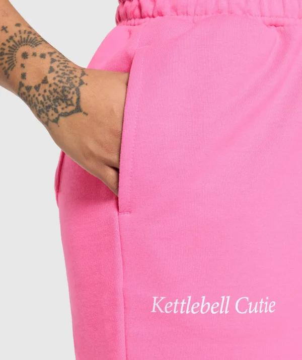 Gymshark Joggers & Sweatpants*Kettlebell Cutie Oversized Joggers PhysicalPink