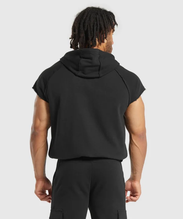 Gymshark Hoodies & Sweatshirts*Legacy 1/4 Zip Cap Sleeve Hoodie Black