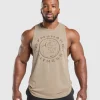 Gymshark Tank Tops*Legacy Drop Arm Tank CementBrown