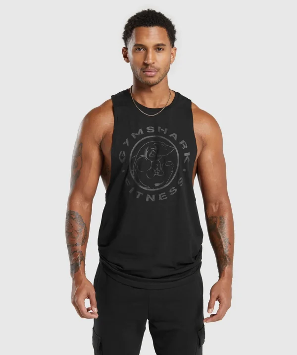 Gymshark Tank Tops*Legacy Drop Arm Tank Black