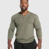 Gymshark T-shirts & Tops*Legacy Henley BaseGreen