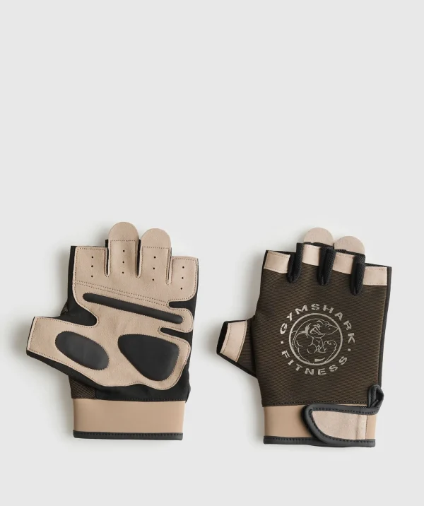 Gymshark Lifting Equipment*Legacy Lifting Gloves CamoBrown/CementBrown