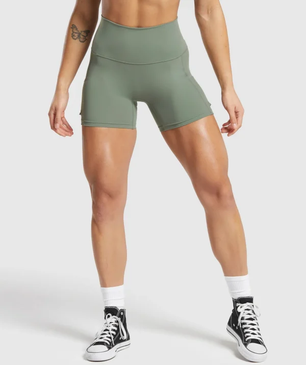 Gymshark Shorts*Legacy Logo Tight Shorts UnitGreen