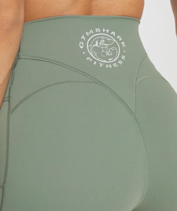 Gymshark Shorts*Legacy Logo Tight Shorts UnitGreen