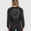 Gymshark T-shirts & Tops*Legacy Oversized Long Sleeve Top Black