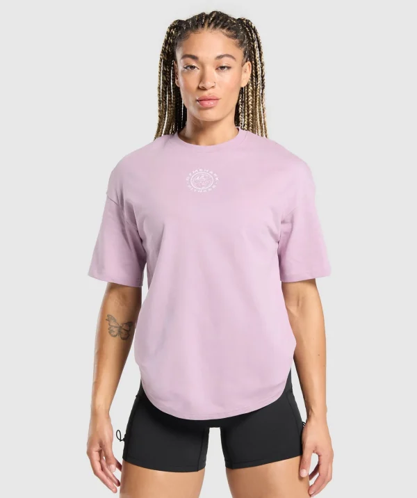 Gymshark T-shirts & Tops*Legacy Oversized T-Shirt WarmLilac