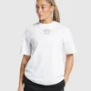 Gymshark T-shirts & Tops*Legacy Oversized T-Shirt White