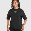 Gymshark T-shirts & Tops*Legacy Oversized T-Shirt Black