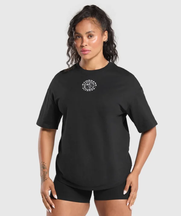 Gymshark T-shirts & Tops*Legacy Oversized T-Shirt Black