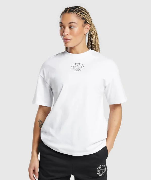 Gymshark T-shirts & Tops*Legacy Oversized T-Shirt White