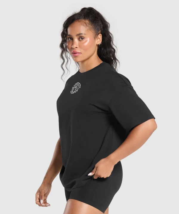 Gymshark T-shirts & Tops*Legacy Oversized T-Shirt Black