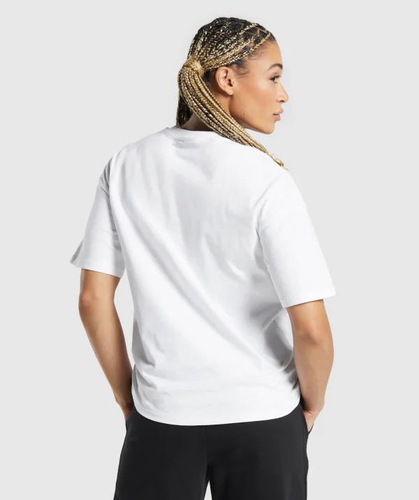 Gymshark T-shirts & Tops*Legacy Oversized T-Shirt White