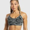 Gymshark Sports Bras*Legacy Printed Sports Bra PitchGrey