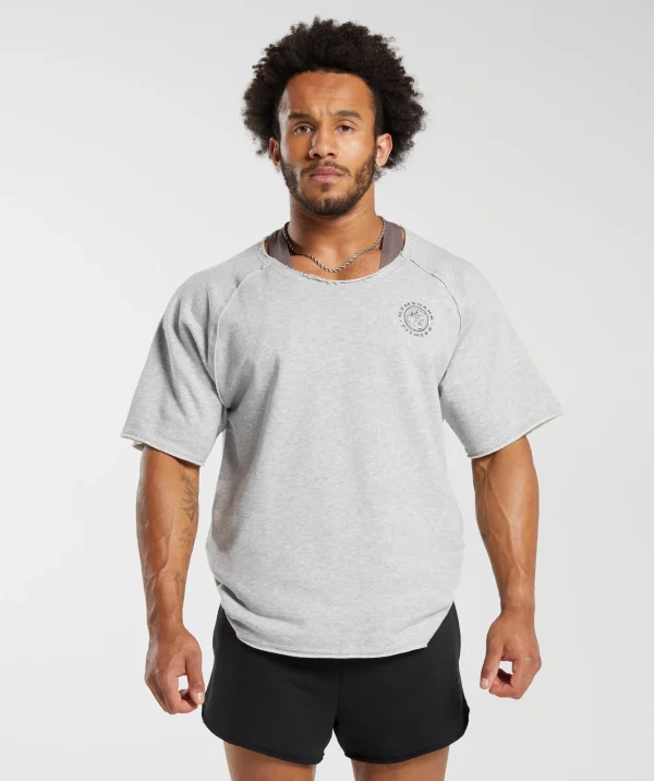 Gymshark Sweatsuits | T-shirts & Tops*Legacy Rag Top LightGreyMarl