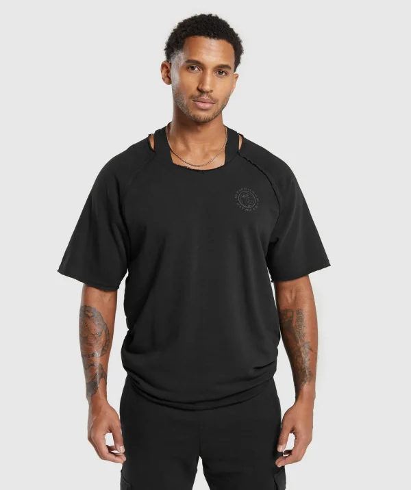 Gymshark Sweatsuits | T-shirts & Tops*Legacy Rag Top Black