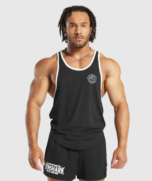 Gymshark Stringers*Legacy Ringer Stringer Black/White