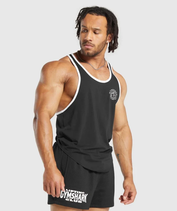 Gymshark Stringers*Legacy Ringer Stringer Black/White