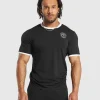 Gymshark T-shirts & Tops*Legacy Ringer T-Shirt Black/White