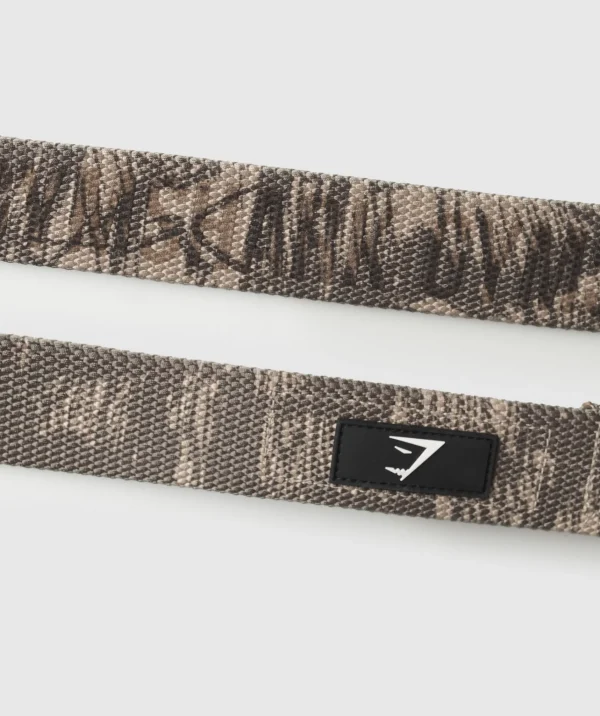 Gymshark Lifting Equipment*Legacy Silicone Lifting Straps CamoBrown