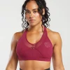 Gymshark Sports Bras*Legacy T-Bar Sports Bra RaspberryPink