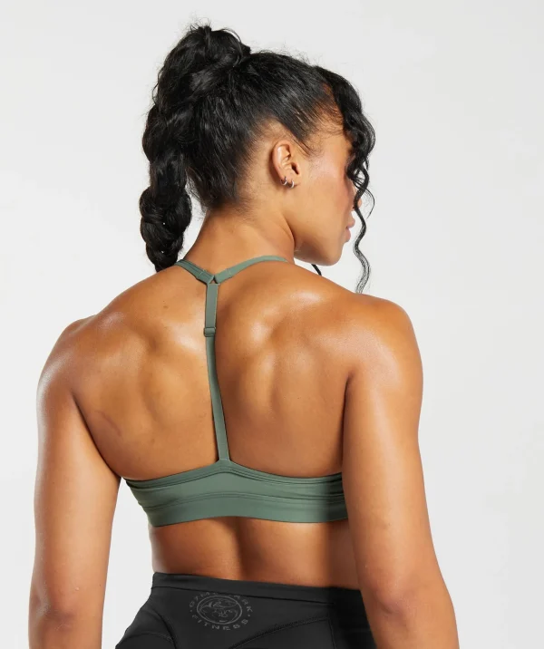 Gymshark Sports Bras*Legacy T-Bar Sports Bra DuskGreen