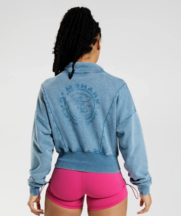 Gymshark Hoodies & Sweatshirts*Legacy Washed Sweatshirt LakesideBlue