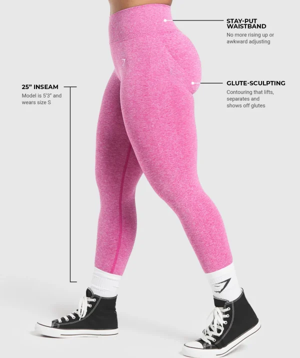 Gymshark Leggings | Seamless Leggings*Lift Seamless Leggings WinningPink/WhiteMarl